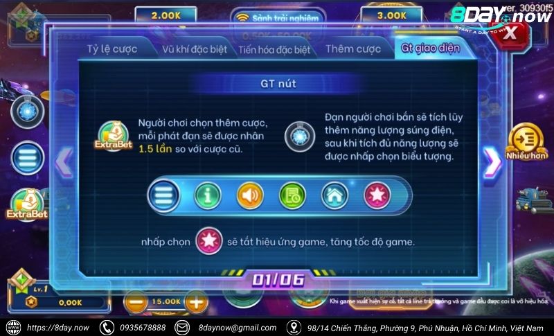 Giao dien game Ban Ca Vu Tru 8Day - Hinh 2