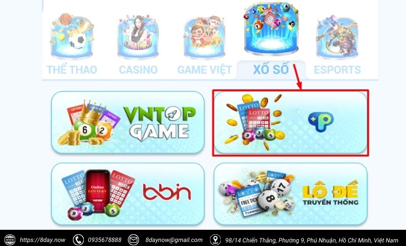 Cac buoc tham gia game Ta La Phom 8Day - Buoc 2